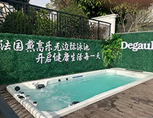占地僅10㎡的無邊際泳池竟暗藏這麽多功能？[戴高樂泳池設備（bèi）]
